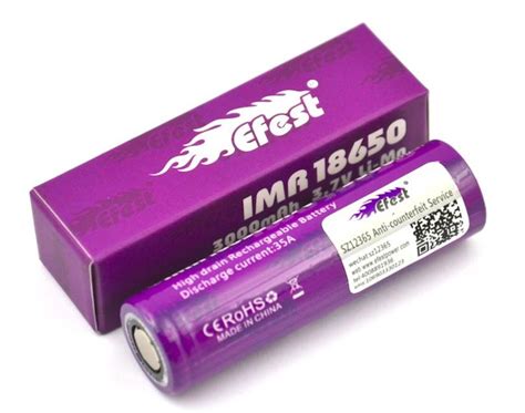 Efest Purple IMR 18650 3000 mAh 35A Ladegeräte Akkus Elektrische