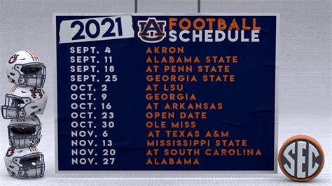 Auburn Football Schedule