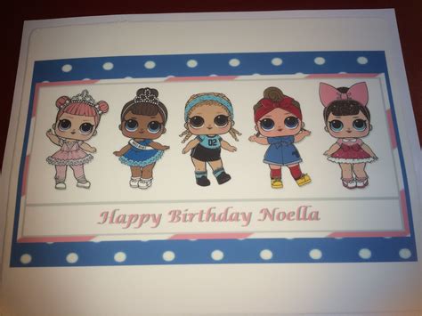 Lol Surprise Doll Personalized Cake Topper