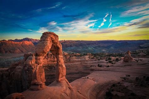 Free Images Landscape Nature Rock Sunrise Sunset Desert Dawn