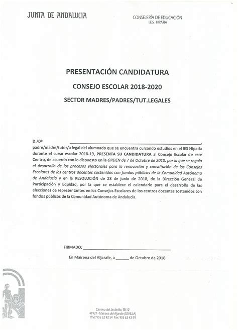 ELECCIONES AL CONSEJO ESCOLAR 2018