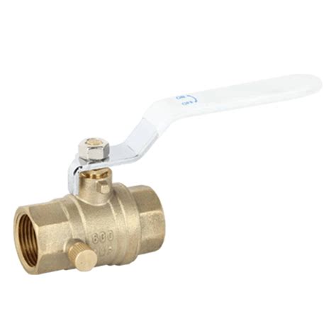 Lead Free Brass Ball Valve With Drain Fip X Fip Huaping Intelligent