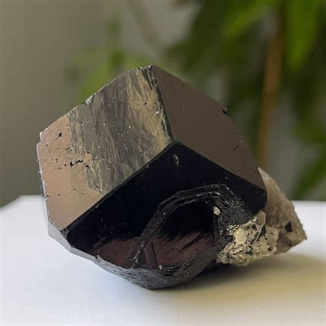 Glossy Black Tourmaline Schorl With Smoky Quartz From Erongo Etsy