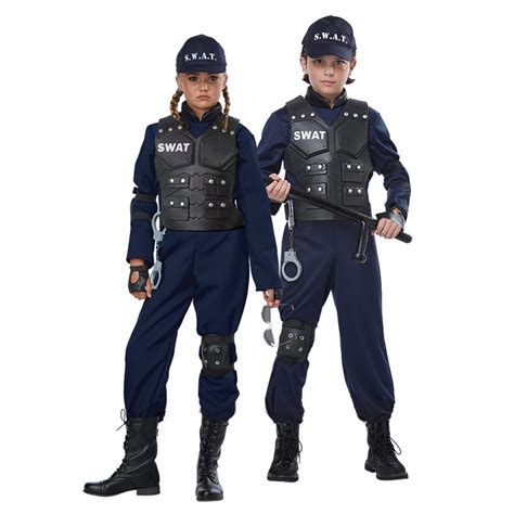 Unisex Junior Swat Team Member Child Costume Cappels