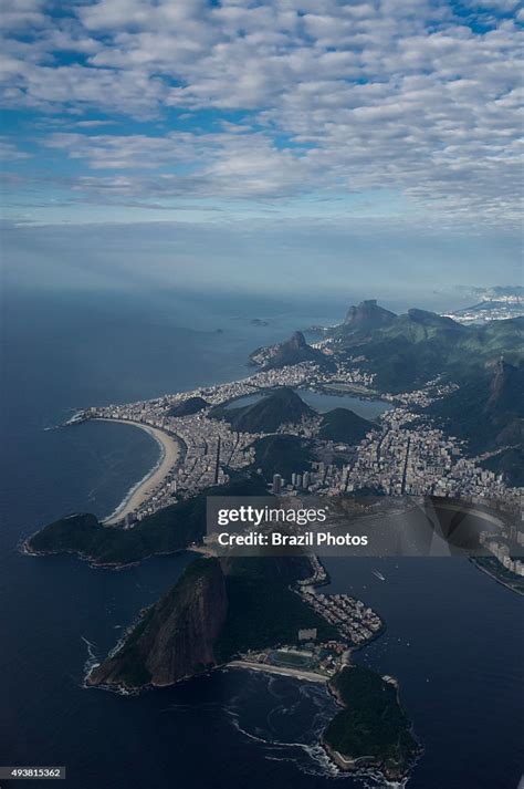 Aerial View Of Rio De Janeiro South Zone Entrance Of Guanabara Bay