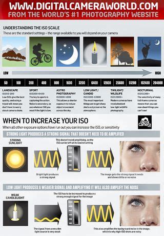 Photography Cheat Sheet How To Understand Iso Settings Digital