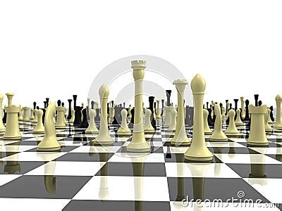 Infinite Chess Board With A Variety Of Chess Piece Royalty-Free Stock ...