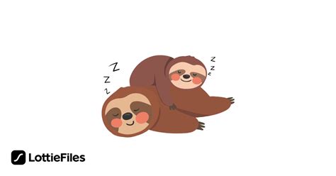 Free Sloth sleeping Animation by Tarryn Myburgh | LottieFiles