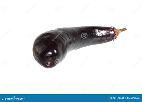 Eggplant Isolated On White Background Stock Image Image Of Vertical