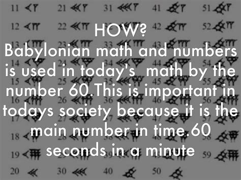 Babylonian Mathematics and Numbers by marthacruz2089