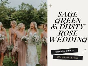 7 Gorgeous Sage Green And Dusty Rose Wedding Color Palettes For 2023