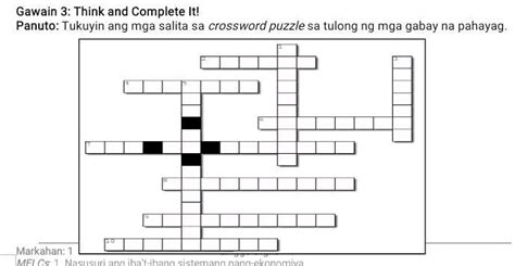 Solved Gawain Think And Complete It Panuto Tukuyin Ang Mga Salita