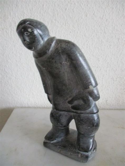 Figur Inuit Eskimo Art Esquimau Canada Speckstein Mit Label Kaufen