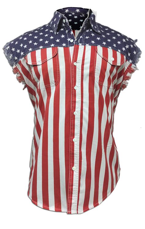 USA Flag Cutoff Shirts