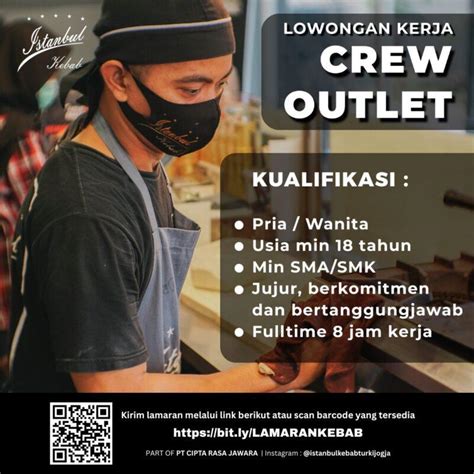 Lowongan Kerja Crew Outlet Barista Di Pt Cipta Rasa Jawara