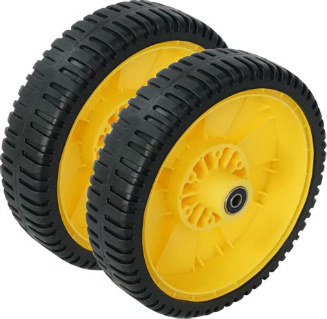 Hex Autoparts 2 Pcs Push Mower Wheels Compatible With John