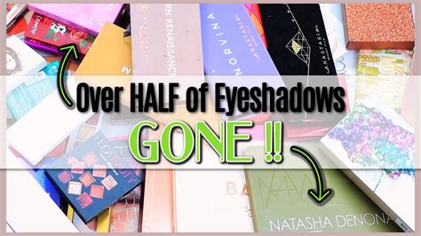 Massive Eyeshadow Palette Declutter 2020 Youtube