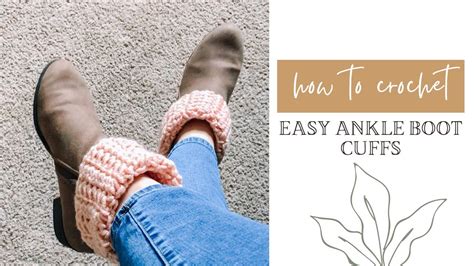 How To Crochet Fast And Easy Boot Cuffs YouTube