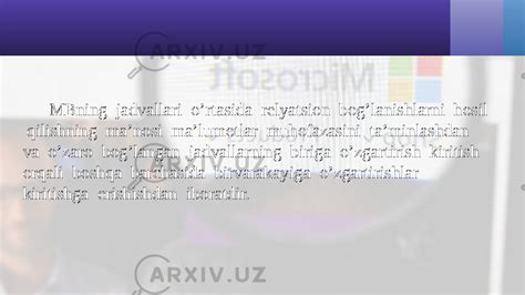 Access Mobtda Ishlash Texnologiyasi Asoslari Informatika Va At