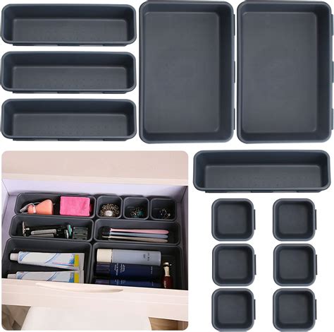 12Pcs Organisateurs De Tiroir Organisateur Tiroir En Plastique Pour