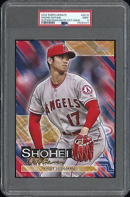 2019 TOPPS UPDATE SHOHEI OHTANI HIGHLIGHTS 5X7 GOLD SHOHEI OHTANI 1 10