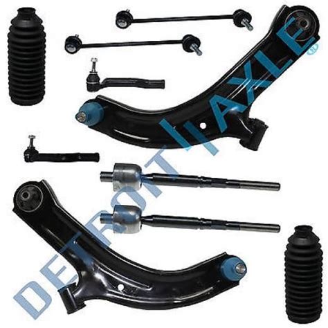 Detroit Axle New 10pc Front Lower Control Arm Set Suspension Kit