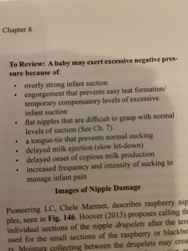 Chapter Breastfeeding Atlas Sore Nipples Flashcards Quizlet