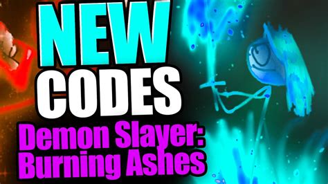 Demon Slayer Burning Ashes CODES ROBLOX 2023 YouTube