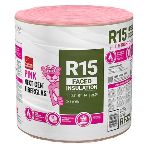 Owens Corning R-15 Kraft Faced Fiberglass Roll Insulation 30-sq ft (15-in W x 24-ft L ...