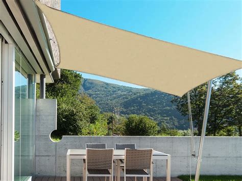 Toughout Kool Rectangle Shade Sail M X M Sand By Treasurebox