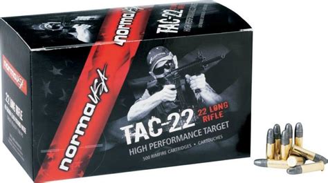 Ammo Bros Norma Usa Tac 22 22lr 40gr Lrn 500rds