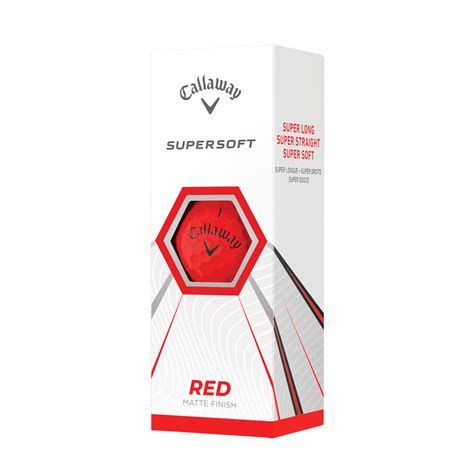 Callaway Supersoft Matte Red Golf Balls O Dwyers Golf Store