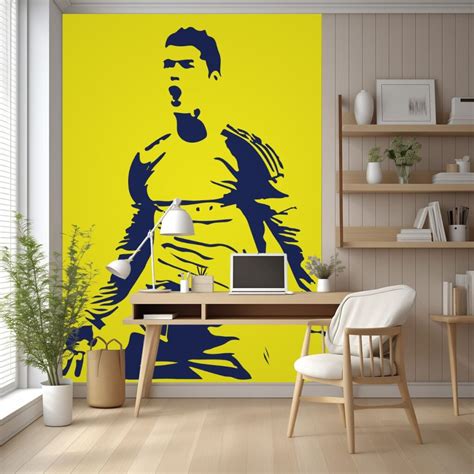 Ronaldo Celebration Style Wallpaper for Wall - Magicdecor®