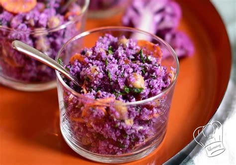 Recette Taboulé de chou fleur violet Lorminy