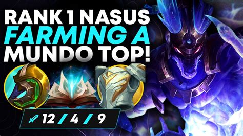 Rank 1 Nasus Farming Masters Mundo Top Carnarius League Of Legends