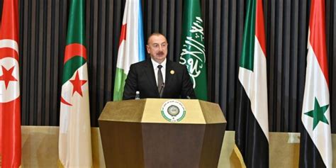 St Arab League Summit Was Held In Algiers President Of Azerbaijan