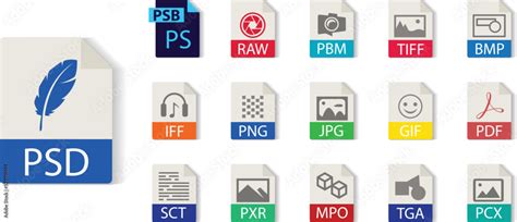 Photoshop File Format Collection Psd Psb Raw Pbm Tiff Bmp Iff