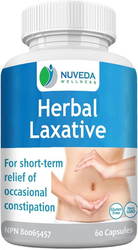 Nuveda Wellness Herbal Laxative 60 Veggie Capsules With Aloe Vera