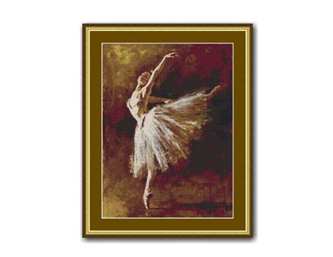 Edgar Degas DANCER TILTING Ballet Cross Stitch Pattern Instant Etsy UK