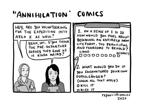 a comic about annihilation by jeffvandermeer R E Parrishの漫画