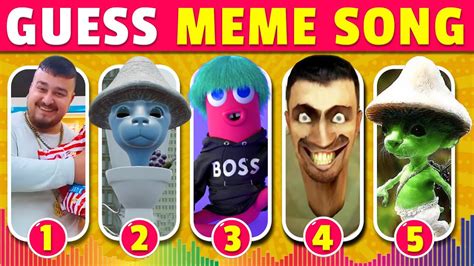 Guess The Meme Song Skibidi Toilet Skibidi Dom Dom Yes Yes We Live