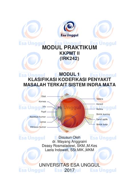 Modul 1 Klasifikasi Kodefikasi Penyakit Masalah Terkait Sistem Indra