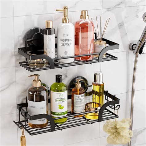 Amazon Leverloc Shower Caddy Suction Cup Pack Shower Shelves