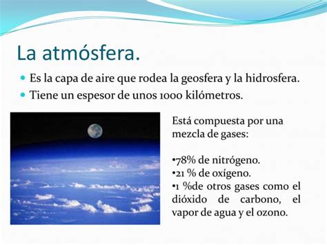 La Hidrosfera Y La Atmósfera Ppt