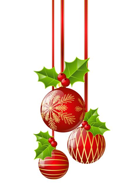 Transparent Christmas Red Ornaments PNG Clipart | Gallery Yopriceville ...