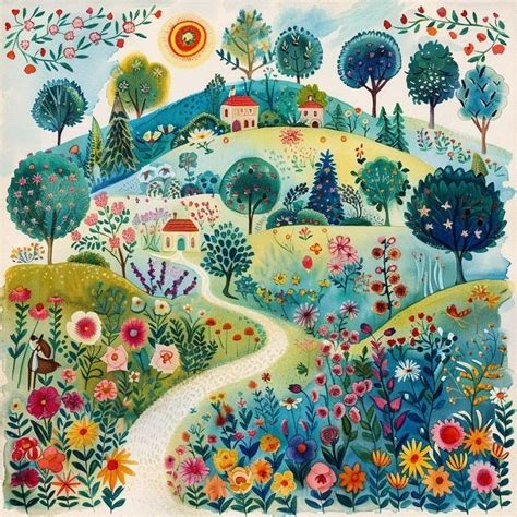 Pin By Inmaculada Marco On Colores In Folk Art Flowers