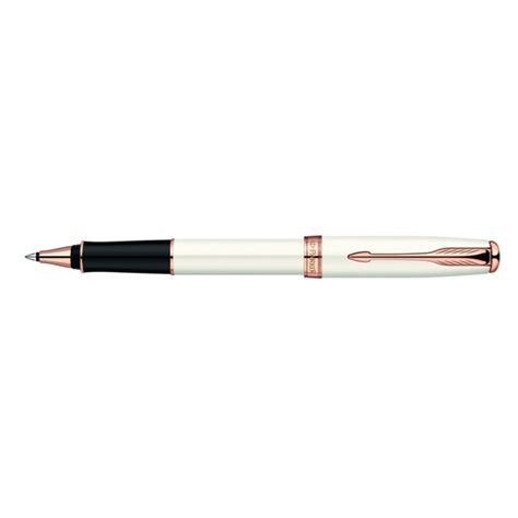 Parker Sonnet Lacquer Pearl 18 KT Pink Gold Trim Rollerball Pen