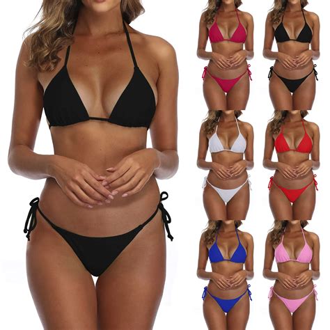 Bikini Bandeau De Dos Piezas Para Mujer Traje De Ba O Sexy Conjunto De