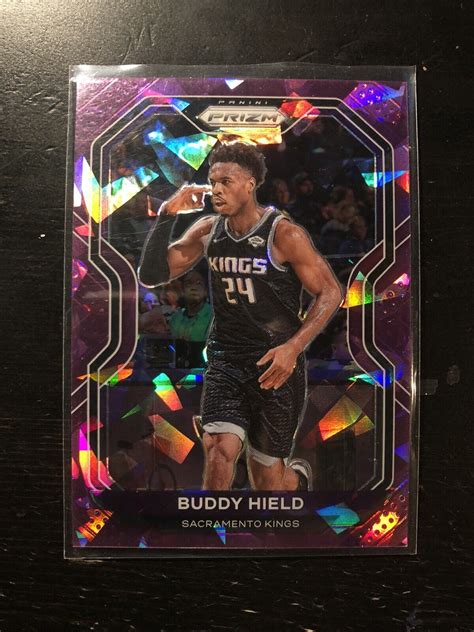 Panini Prizm Prizms Purple Ice Buddy Hield Kings Card