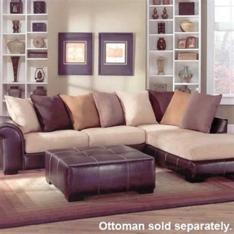 Sofa: Leather and Suede Sectional Sofas (#8 of 10 Photos)